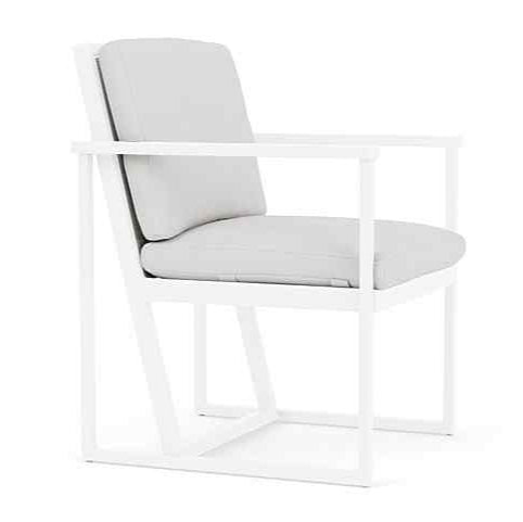 Lloyd Flanders Summit Aluminum Frame Outdoor Dining Armchair