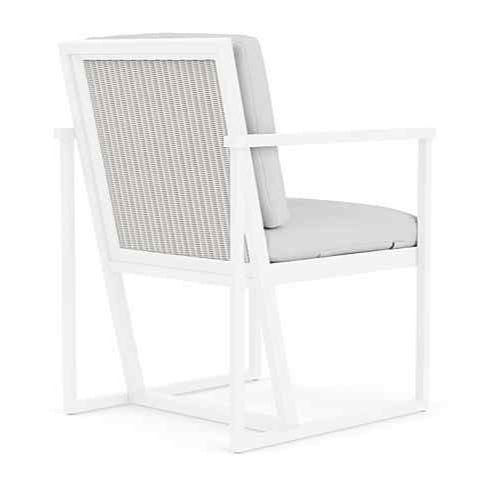 Lloyd Flanders Summit Aluminum Frame Outdoor Dining Armchair