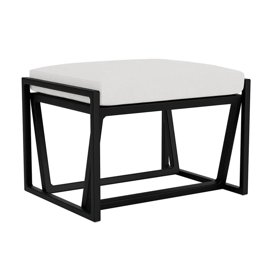 Lloyd Flanders Summit Aluminum Frame Outdoor Ottoman