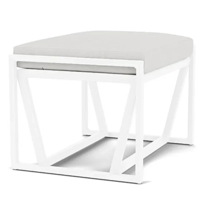 Lloyd Flanders Summit Aluminum Frame Outdoor Ottoman