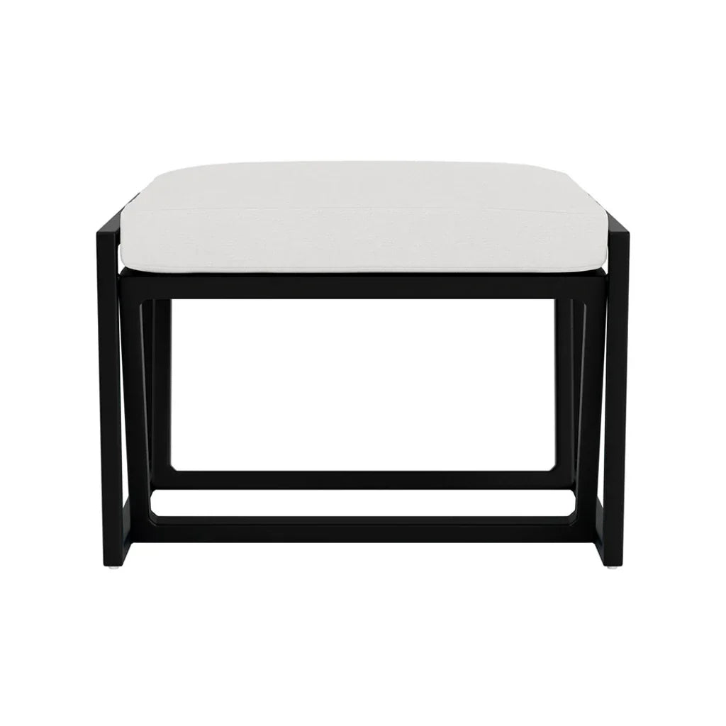 Lloyd Flanders Summit Aluminum Frame Outdoor Ottoman