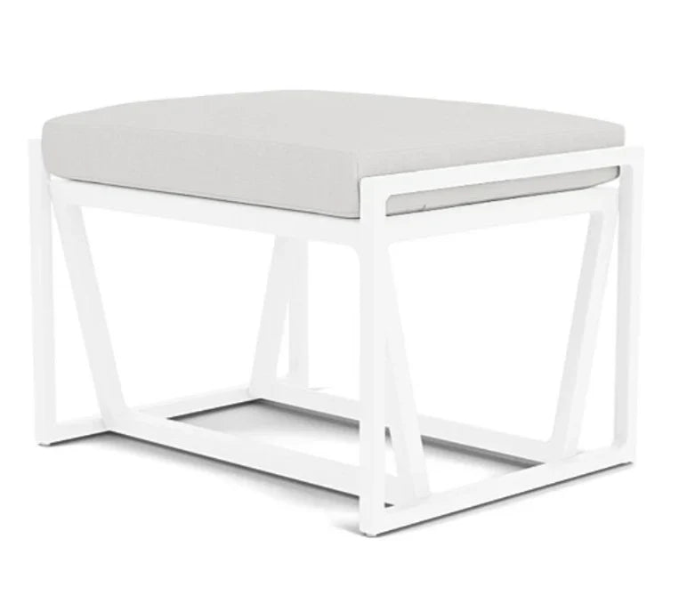 Lloyd Flanders Summit Aluminum Frame Outdoor Ottoman