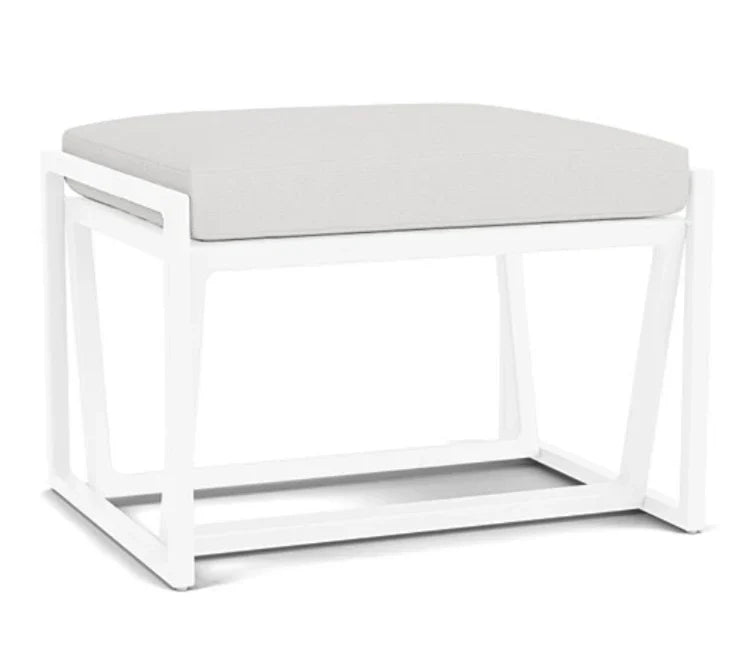 Lloyd Flanders Summit Aluminum Frame Outdoor Ottoman