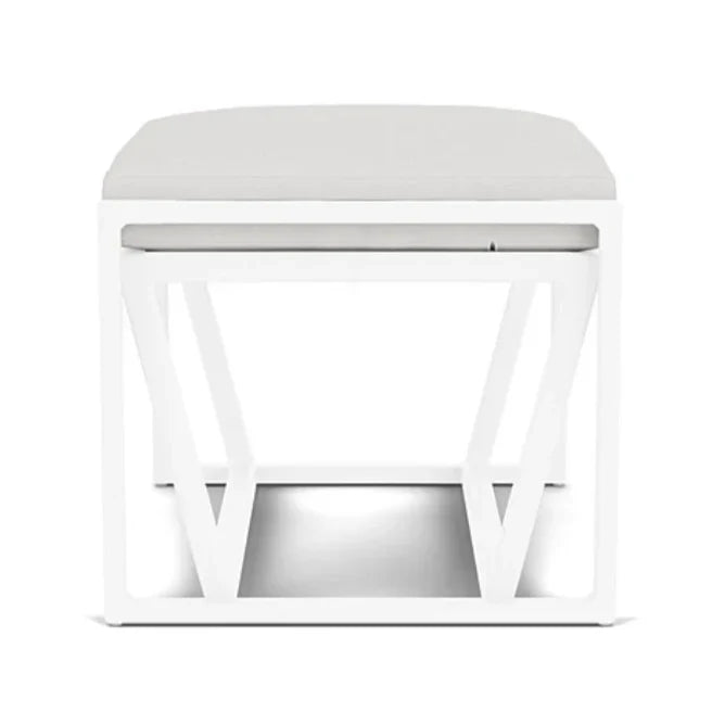 Lloyd Flanders Summit Aluminum Frame Outdoor Ottoman