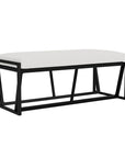 Lloyd Flanders Summit Aluminum Frame Outdoor Loveseat Ottoman