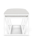 Lloyd Flanders Summit Aluminum Frame Outdoor Loveseat Ottoman