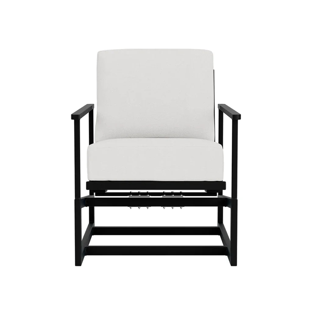 Summit Spring Aluminum Frame Outdoor Rocker-Outdoor Accent Chairs-Lloyd Flanders-LOOMLAN