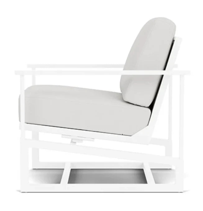 Summit Spring Aluminum Frame Outdoor Rocker-Outdoor Accent Chairs-Lloyd Flanders-LOOMLAN