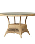 Loom Round Umbrella Outdoor Dining Table