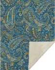 Paisley Blue Washable Indoor-Outdoor Rug