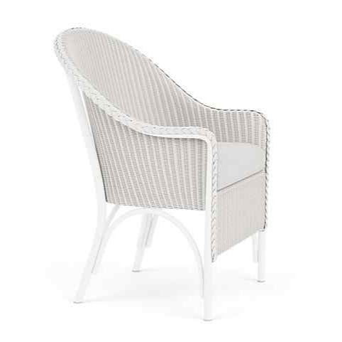 Lloyd Flanders Loom Wicker Handmade Outdoor Dining Armchair