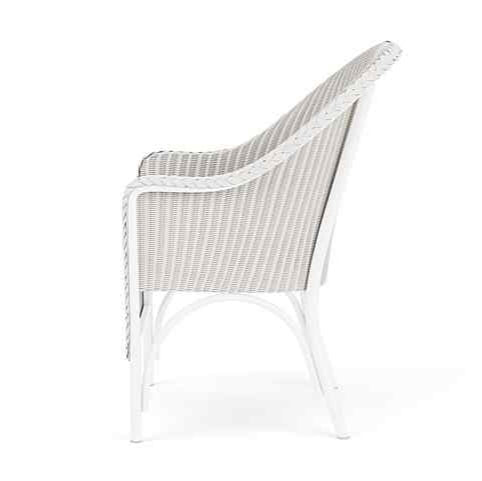 Lloyd Flanders Loom Wicker Handmade Outdoor Dining Armchair