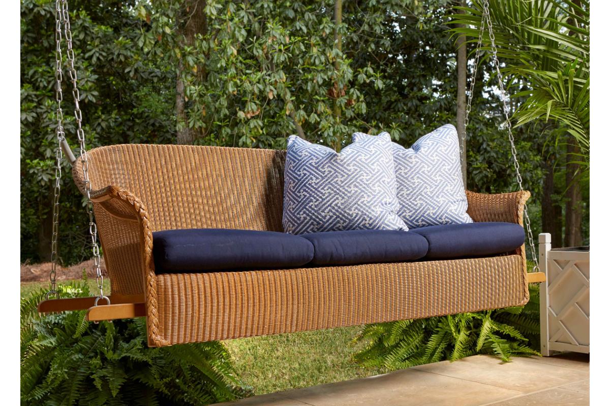 Lloyd Flanders Loom Three Seater Outdoor Sofa Swing