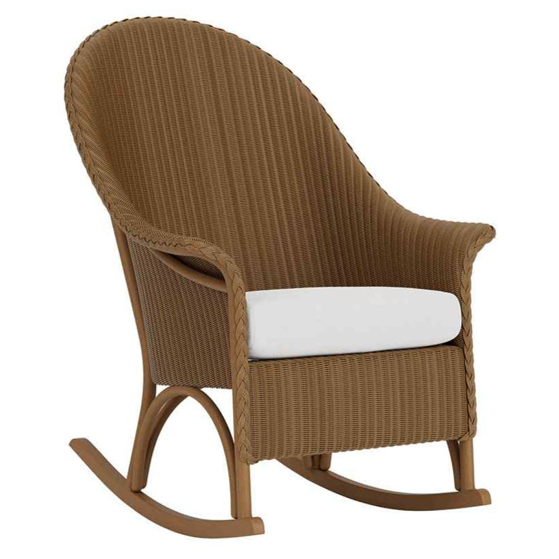 Loom High Back Porch Outdoor Rocker-Outdoor Accent Chairs-Lloyd Flanders-LOOMLAN