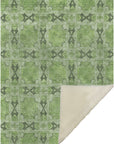 Panel Green Washable Indoor-Outdoor Rug