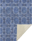 Panel Blue Washable Indoor-Outdoor Rug