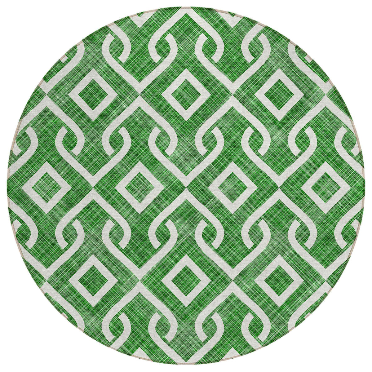 Offset Stripes Emerald Indoor-Outdoor Rug with Matching Throw -- emerald