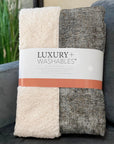 Faded Rhythm Grey Washable Indoor-Outdoor Rug