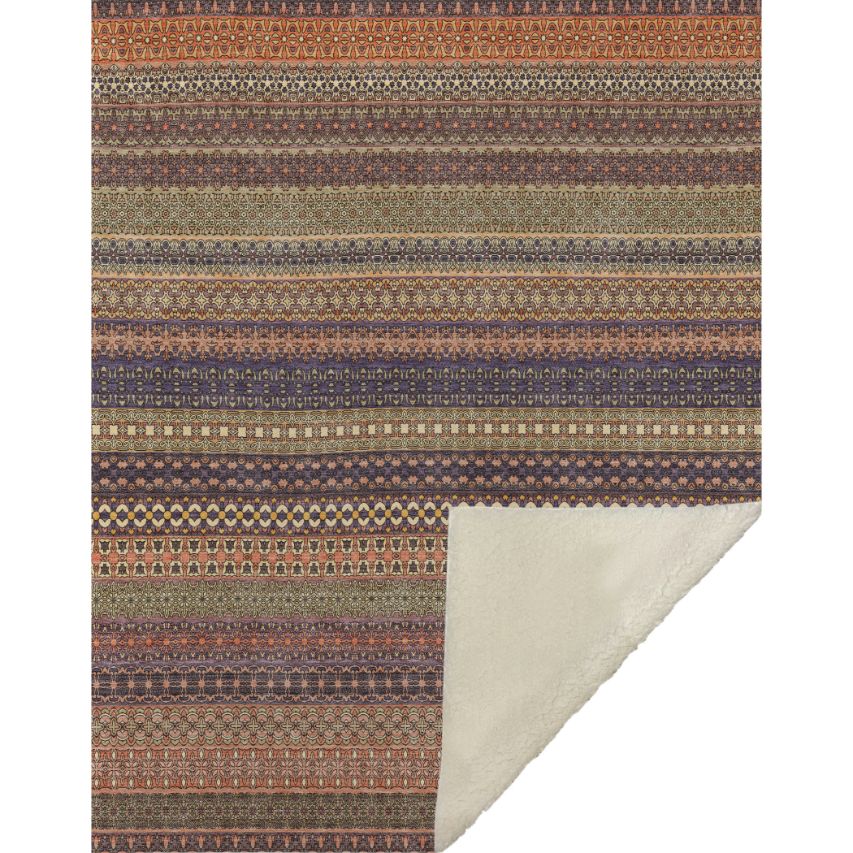 Stripes Paprika Washable Indoor-Outdoor Rug