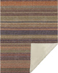 Stripes Paprika Washable Indoor-Outdoor Rug