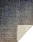 Ombre Grey Washable Indoor-Outdoor Rug