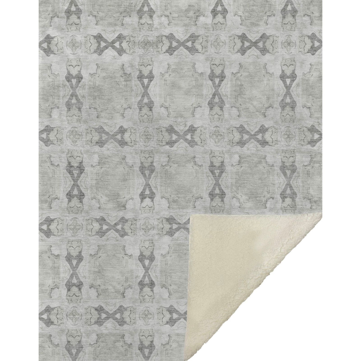Panel Ivory Washable Indoor-Outdoor Rug