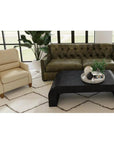 90 Green Leather Couch Henry Grain Leather - LOOMLAN - Uptown Sebastian - Sofas & Loveseats