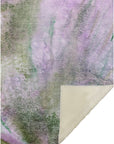 Watercolors Purple Washable Indoor-Outdoor Rug