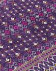 Lazy Rivers Purple Washable Indoor-Outdoor Rug