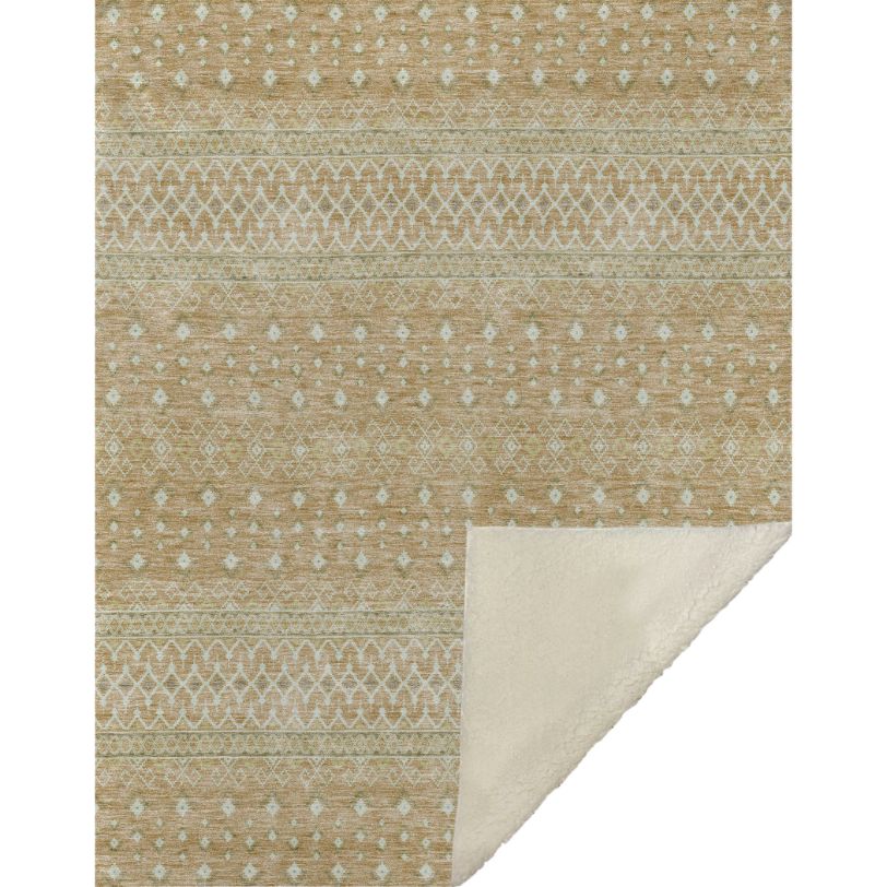 Boho Copper Washable Indoor-Outdoor Rug