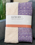 Boho Purple Washable Indoor-Outdoor Rug
