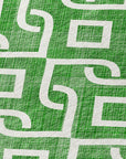 Offset Stripes Emerald Washable Indoor-Outdoor Rug