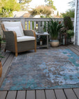 Addison Rugs Eloril Teal Washable Indoor-Outdoor Rug