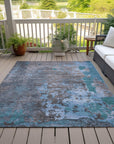 Addison Rugs Eloril Teal Washable Indoor-Outdoor Rug
