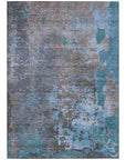 Addison Rugs Eloril Teal Washable Indoor-Outdoor Rug