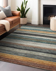 Addison Rugs Elyn Brown Washable Indoor-Outdoor Rug