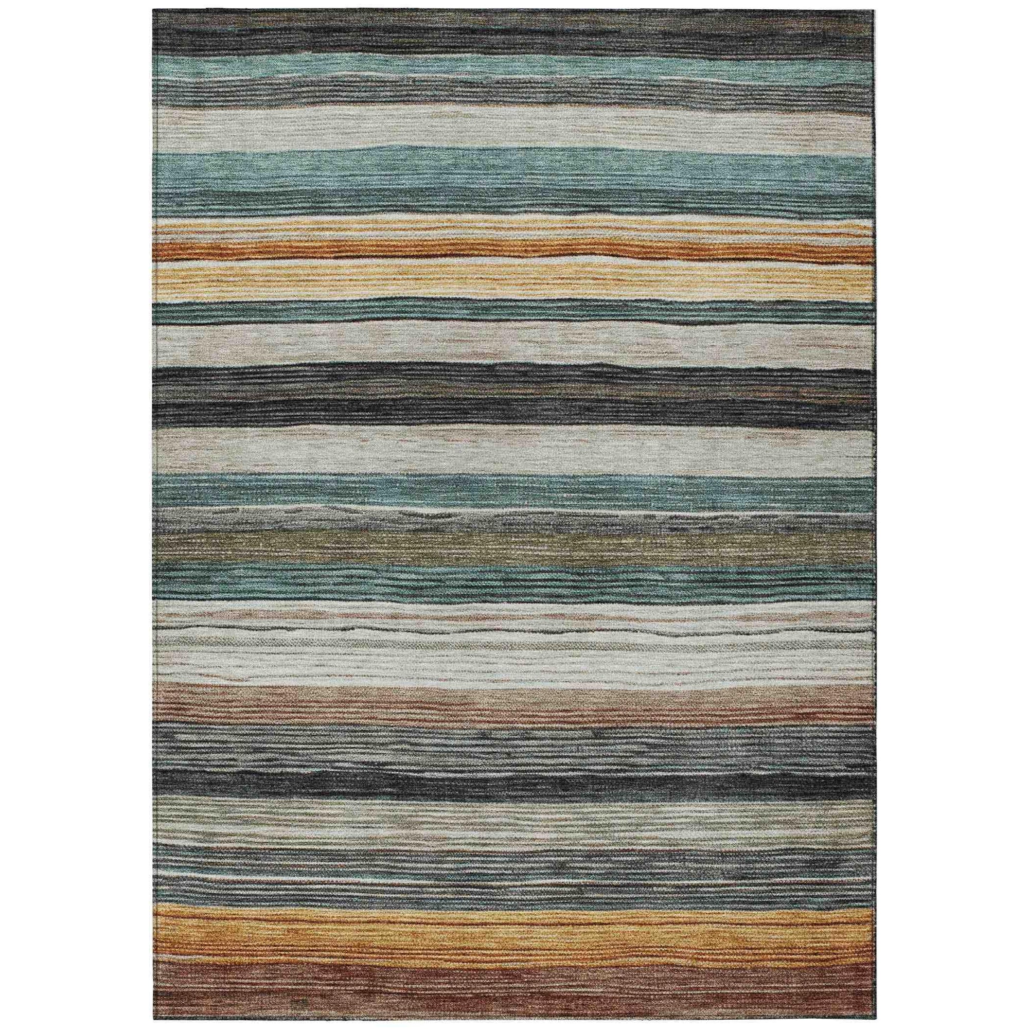 Addison Rugs Elyn Brown Washable Indoor-Outdoor Rug
