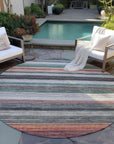 Addison Rugs Elyn Blue Washable Indoor-Outdoor Rug