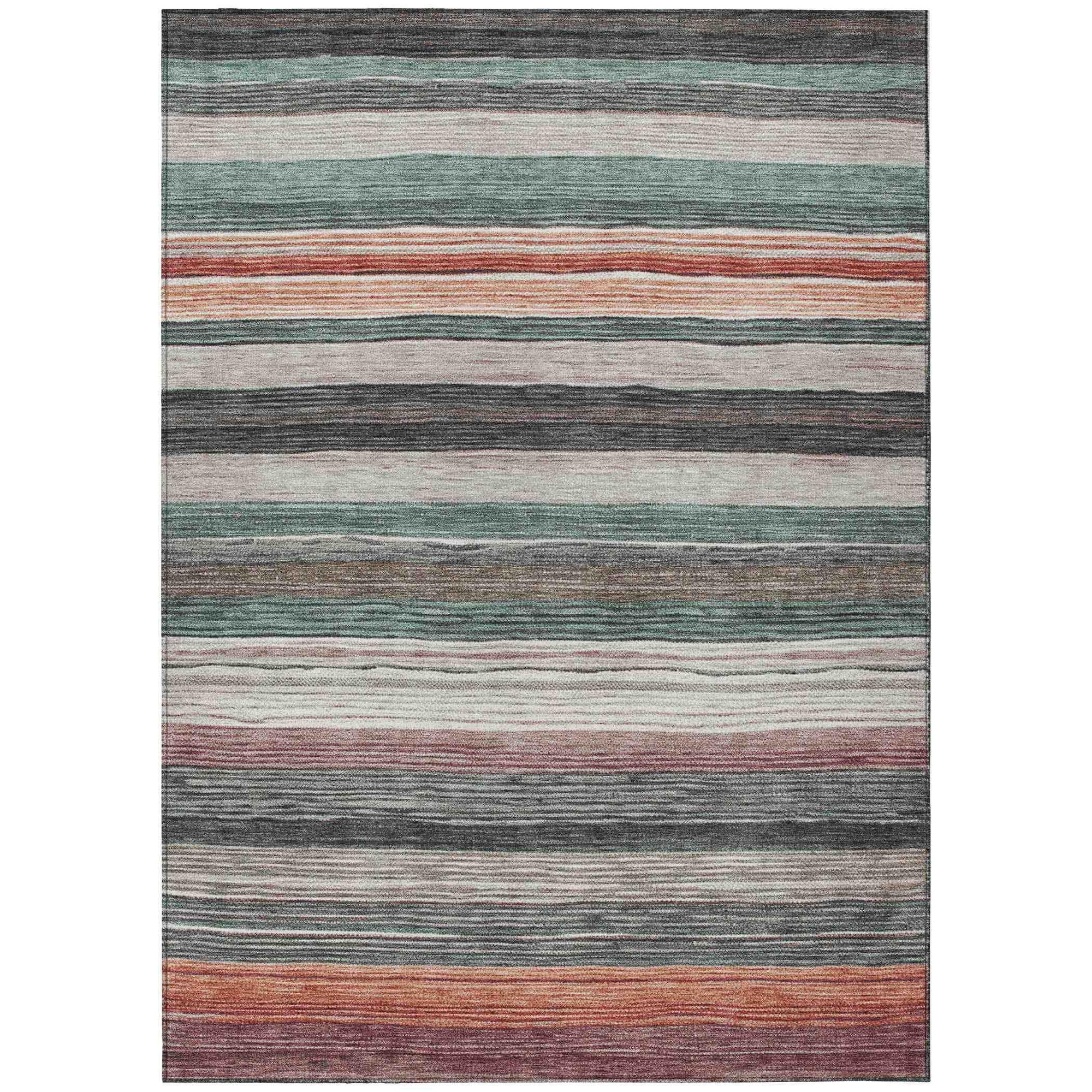 Addison Rugs Elyn Blue Washable Indoor-Outdoor Rug