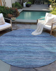 Addison Rugs Faerain Blue Washable Indoor-Outdoor Rug