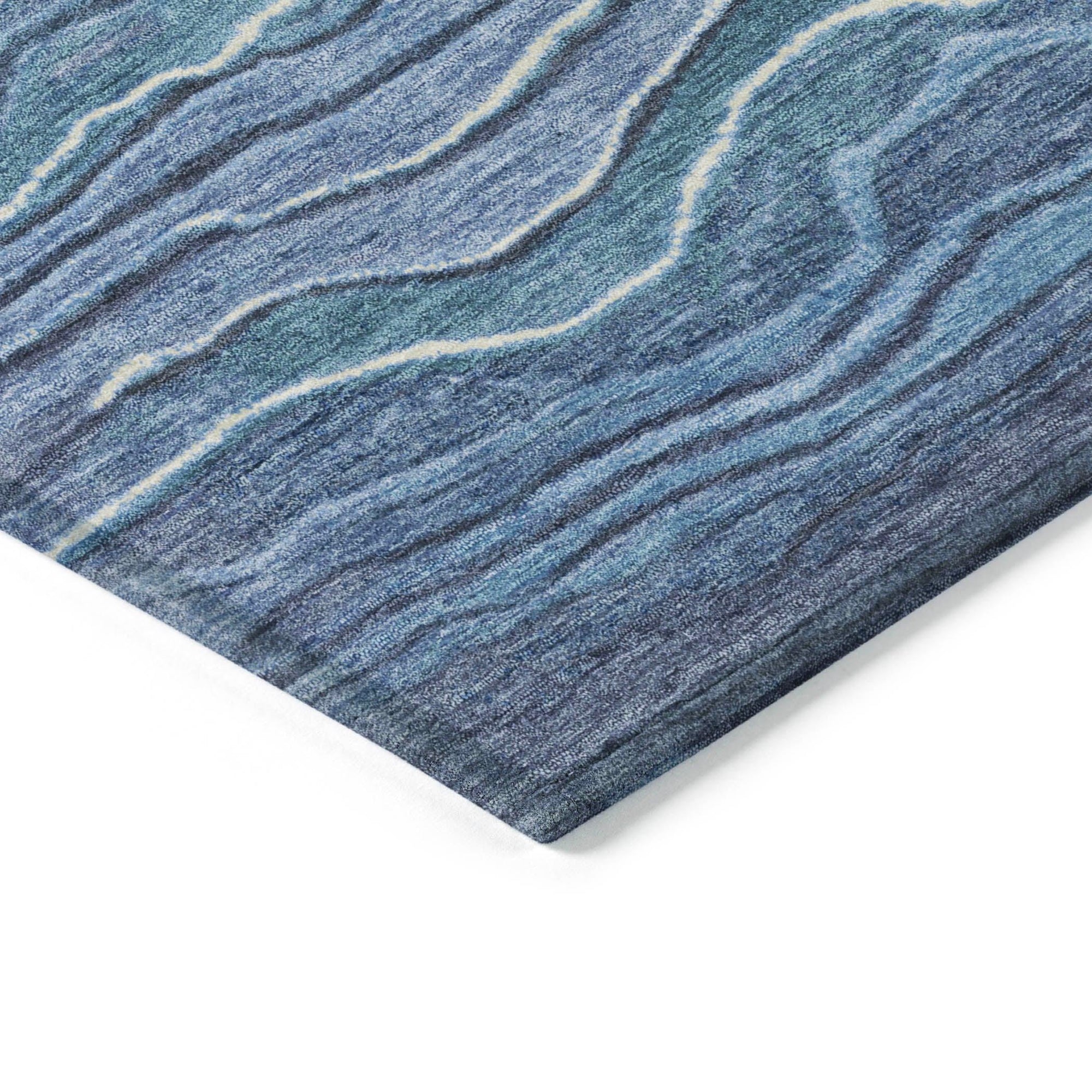 Addison Rugs Faerain Blue Washable Indoor-Outdoor Rug