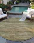 Addison Rugs Faerain Green Washable Indoor-Outdoor Rug