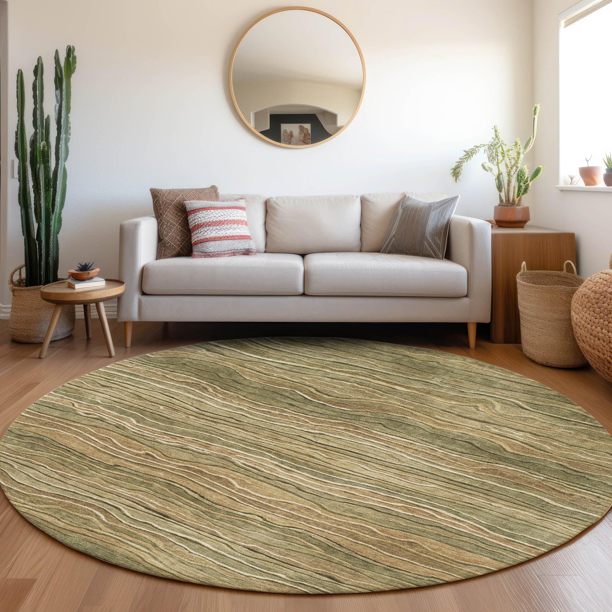 Addison Rugs Faerain Green Washable Indoor-Outdoor Rug