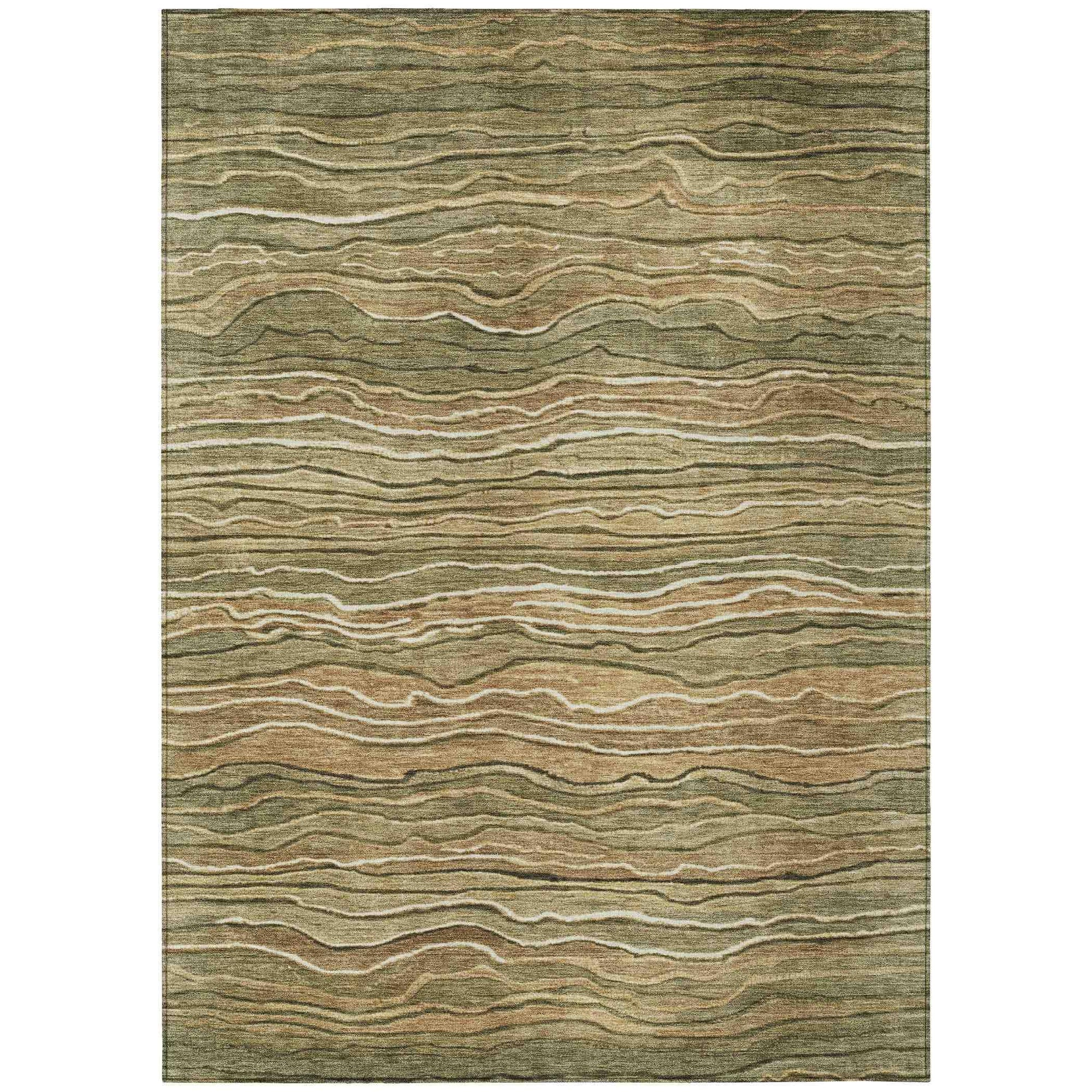 Addison Rugs Faerain Green Washable Indoor-Outdoor Rug