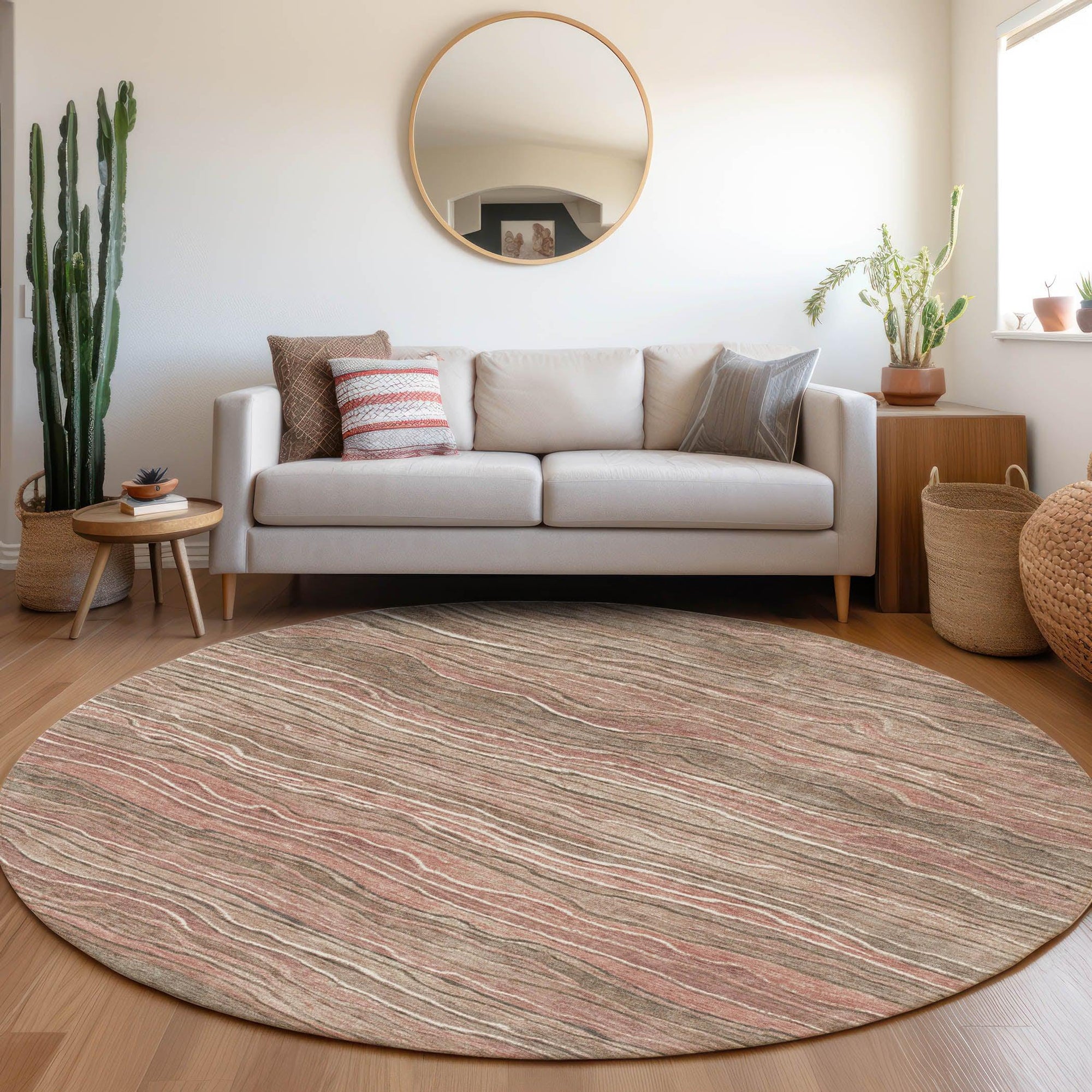 Addison Rugs Faerain Brown Washable Indoor-Outdoor Rug