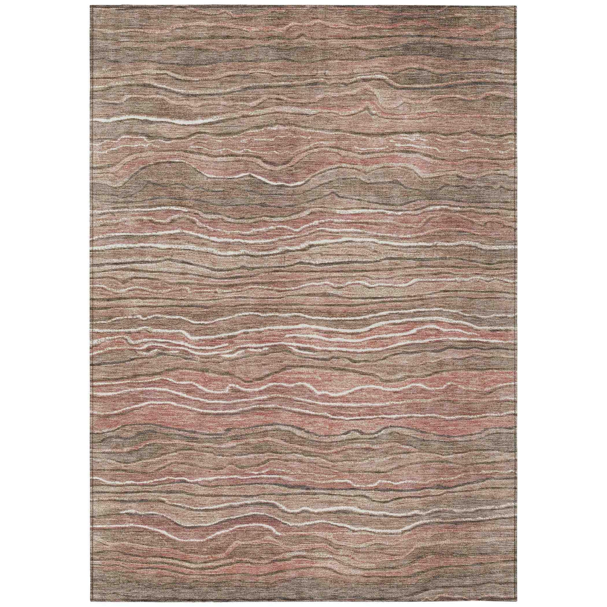 Addison Rugs Faerain Brown Washable Indoor-Outdoor Rug