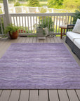 Addison Rugs Faerain Purple Washable Indoor-Outdoor Rug