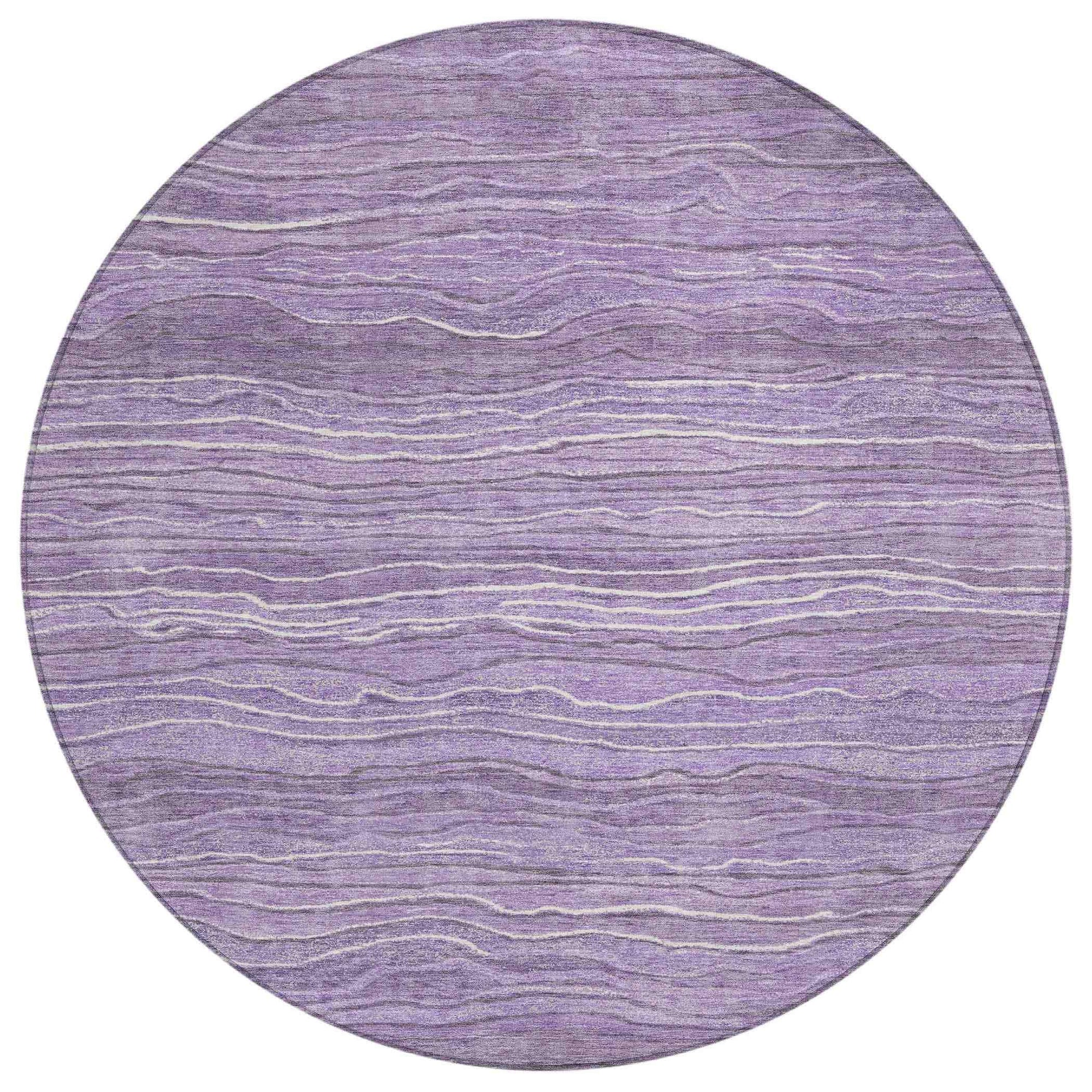 Addison Rugs Faerain Purple Washable Indoor-Outdoor Rug