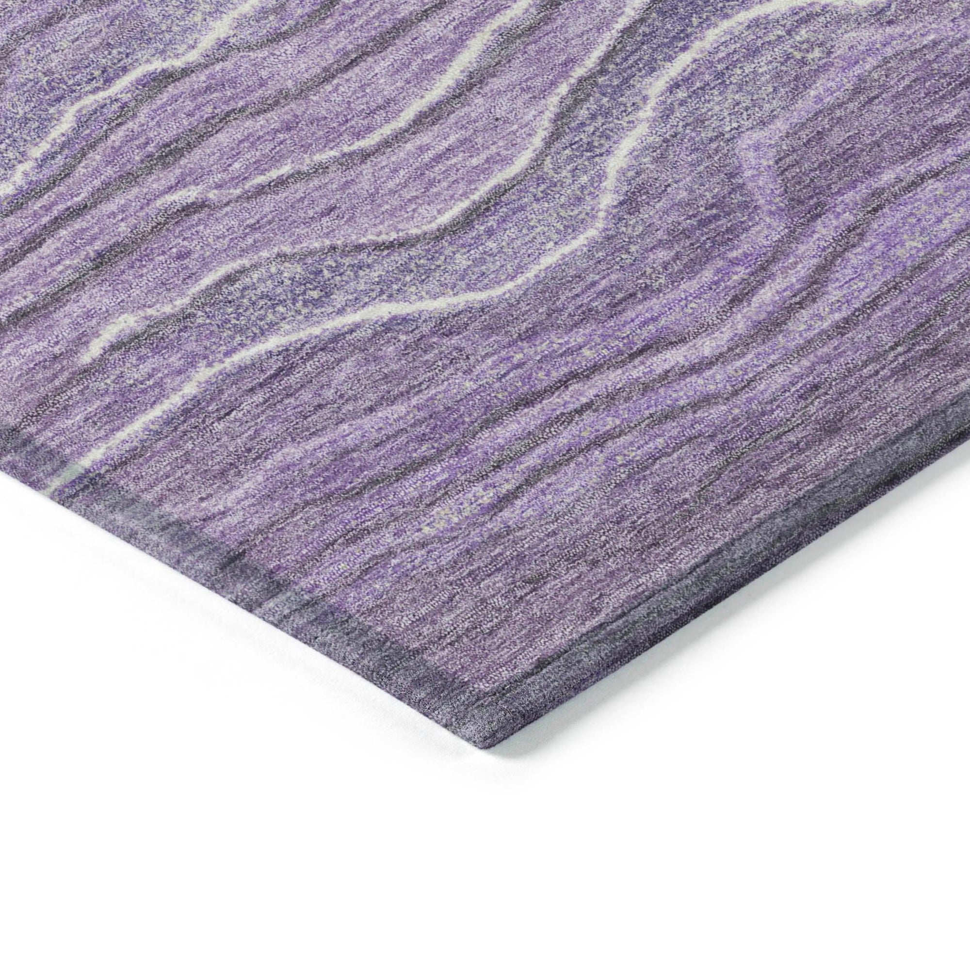 Addison Rugs Faerain Purple Washable Indoor-Outdoor Rug