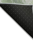 Faerara Green Washable Indoor-Outdoor Rug